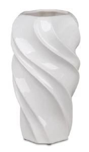 Formano vase "Wave" 16x32cm white glazed ceramic 7 79 01 4 - Picture 1 of 1
