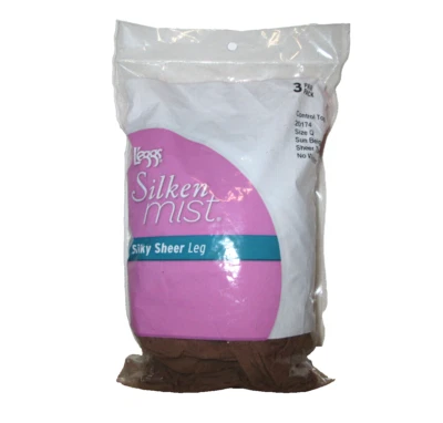 Nuevo Para Mujer L'eggs 3 Pares Sedoso Medio Control Top Puntera Transparente Tan Medias Q Foto 1 de 4