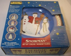 Sakura Debbie Mumm: MUÑECO DE NIEVE: 4 platos de ensalada: Nuevo en caja: Sin precio base - Imagen 1 de 7