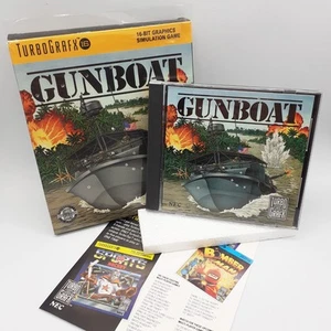 GUNBOAT Nec Turbo Grafx 16 Game PCE PC Engine Hucard Simulation 1992 - Picture 1 of 7