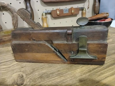 Vintage Wood & Brass fillister plane "MOON" - Image 1 of 4