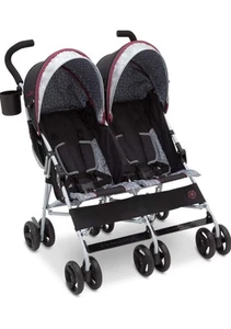 J Is for Jeep BRAND Scout Double Stroller - Lunar Burgundy. Travel Bag Included - Picture 1 of 4
