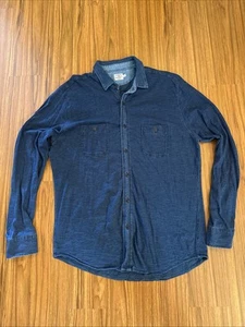 Faherty Shirt Men’s XL Sunwashed Knit Shirt Dune Navy Organic RACK - Imagen 1 de 5