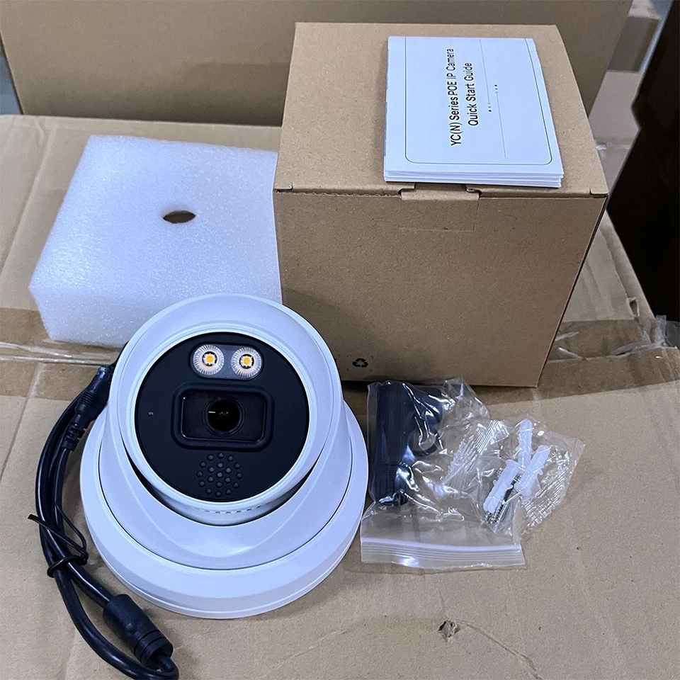 Vikylin 4K 8MP IP Camera Full Color Two-way Audio PoE H.265+ CCTV Outdoor IP67