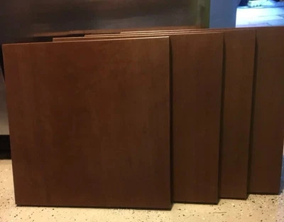 Solid Cherry Flat Panel Door 14-1/2” x 14-1/2” (NEW) Qty-1 Free Same Day Ship! - Image 1 of 4