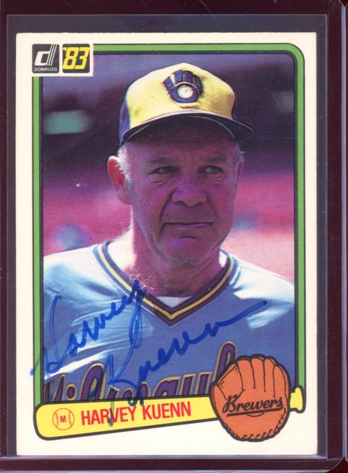 1983 Donruss - Harvey Kuenn #608 AUTO AUTOGRAPHED SIGNED - Image 1 of 1