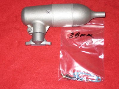 NUEVO SILENCIADOR MODELO BRILLO MOTOR AVIÓN VINTAGE SUPER TIGRE 38mm G S 40 45 51 Foto 1 de 3