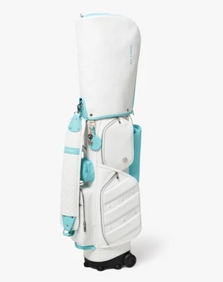TaylorMade Glory UN838 2025 Women's Golf Caddie Bag 9" 5Way 9.5lbs PU/PE White - Image 1 of 4