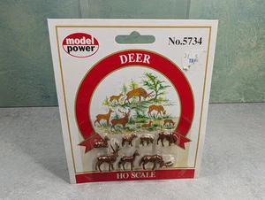 USED Model Power 5734 HO Scale Deer (7 pcs) Read Description - Picture 1 of 2