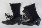 C36L38- Paar alte Damen Stiefeletten um 1900 ca. Größe 38 ? / 39