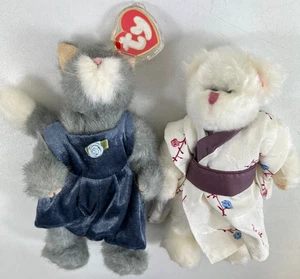 Ty, Attic Treasure Collection, Suki The Bear, Whiskers The Cat - Picture 1 of 5