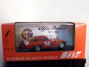 ALFA ROMEO TZ1 1963 MODEL BEST 1:43 TARGA FLORIO 1964  - Imagen 1 de 1