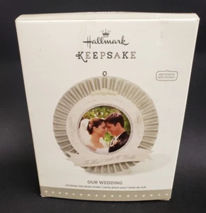 Hallmark Keepsake Wedding Christmas Ornament 2015 Photo Personalize New 15E4 - Picture 1 of 8