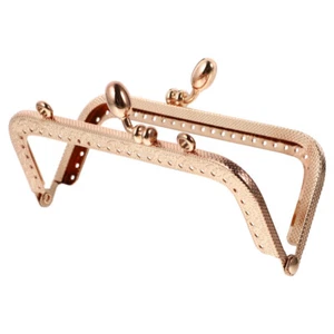 Bag Metal Purse Frame Snap Closure Replacement Handbag Handle Miss - Picture 1 of 12