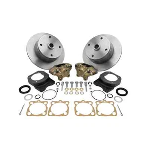 Kit de frenos de disco, 4 en 130 mm, eje oscilante, ranura corta, Dunebuggy forjado y VW - Imagen 1 de 1