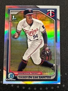 2024 Bowman Chrome #BCP-185 Daiber De Los Santos 1° rifrattore /499 gemelli - Foto 1 di 1