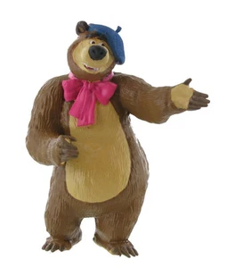 Macha et l'ours figurine Bear Painter 8 cm Comansi Y99805 - Imagen 1 de 1