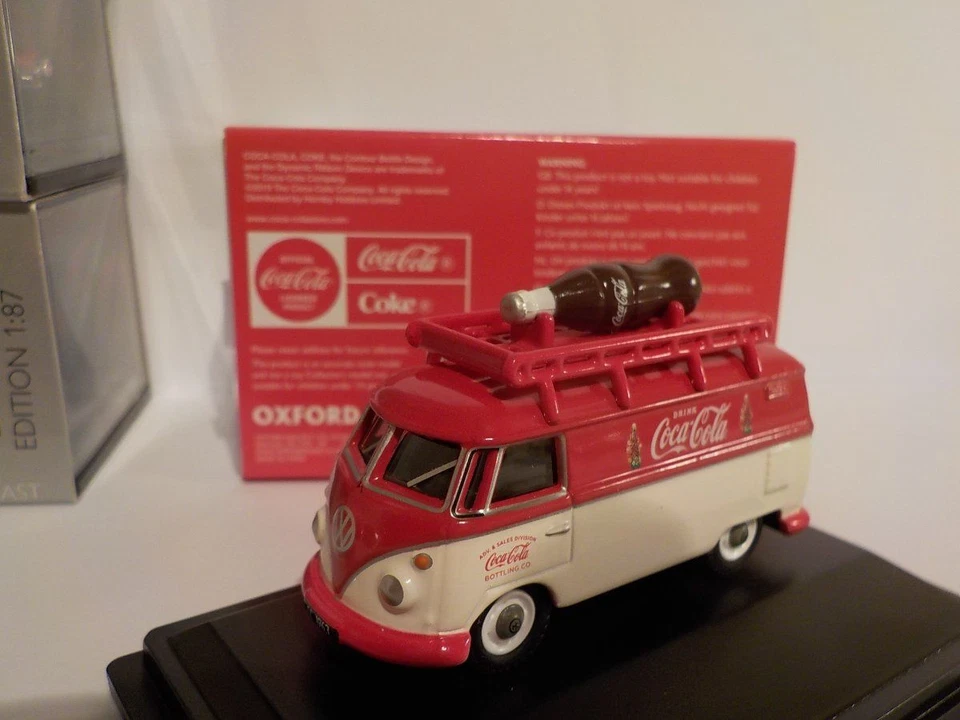 VW T1 Van/Bottle Coca Cola, Model Cars, Oxford Diecast 1/76 76VWS007CC - Image 1 of 1