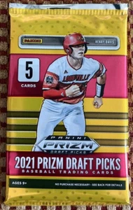 (1) 2021 Panini Prizm Draft Picks Baseball Factory Sealed Pack - 5 Cards Per - Picture 1 of 1
