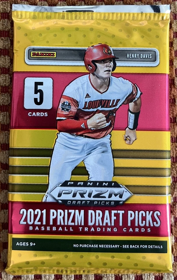 (1) 2021 Panini Prizm Draft Picks Baseball Factory Sealed Pack - 5 Cards Per - Image 1 of 1