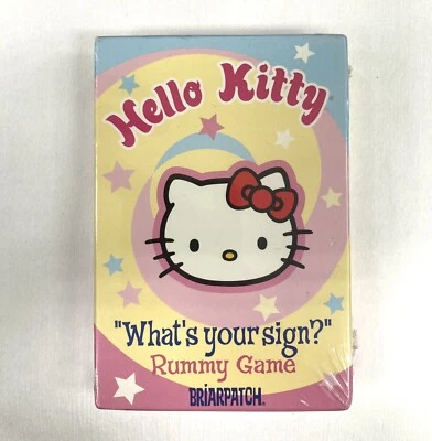 RARE Sealed Briarpatch Sanrio Hello Kitty Rummy Card Game: "What's your sign?" - Image 1 of 4