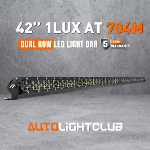6D Dual-Row 42inch Led Light Bar Flood Spot Combo 4x4 SUV Truck Driving Lamp 40" - Picture 1 of 11