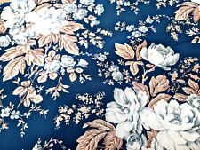 Amour Bleu Boundless Rose Floral Cotton Fabric By the Yard