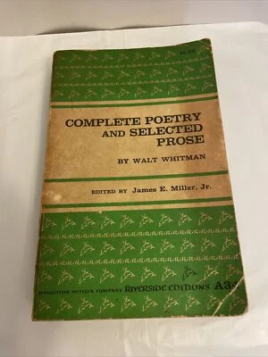Complete Poetry & Selected Prose - Walt Whitman (Paperback, 1959) - Image 1 of 4