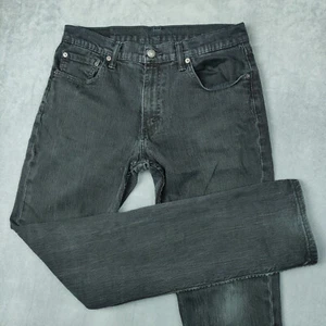 Levis 511 Jeans Mens 33x32 Black Slim Fit Lightly Faded Comfort Stretch Denim - Picture 1 of 16