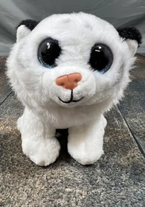Ty Tundra Gorro Boos Pequeño Tigre Blanco Peluche Animal! - Imagen 1 de 6