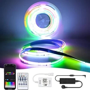 5-20M COB LED Streifen Stripe 12V Adressierbar RGB Platine Neopixel WS2811 IC - Bild 1 von 14