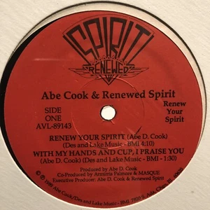 SEALED Abe Cook - Renew Your Spirit 1989 12" 1989 MODERN SOUL Gospel Records - Picture 1 of 3