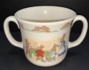Taza Royal Doulton Bunnykins Doble Manija Niños Madre Cena Hueso Fino China - Imagen 1 de 12