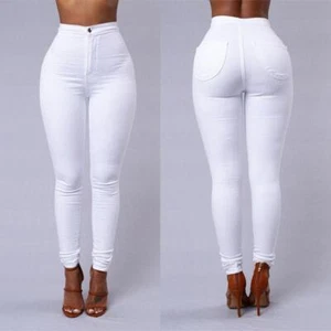 Spring Slim Professional Women -style Trousers White Black Pants Mid Waist Plus - Picture 1 of 17