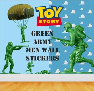 24 x GREEN ARMY MEN 100mm Tall - Car / Wall Stickers - 81 - Picture 1 of 7