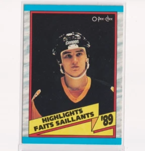 1989-90 O-Pee-Chee OPC Highlights 327 Mario Lemieux Pittsburgh Penguins - Picture 1 of 2