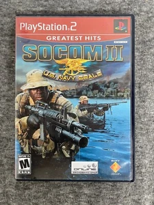 SOCOM II U.S. Navy SEALS (PlayStation 2, 2003) PS2 Greatest Hits - CIB - Picture 1 of 7