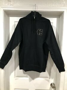 ETNIES HERRENPULLOVER KAPUZENPULLOVER, FARBE SCHWARZ, GRÖSSE MEDIUM, NEU KOSTENLOSER VERSAND