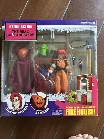 Retro-Action The Real Ghostbusters - Janine & Samhain w/ Slimer Action Figures Cover