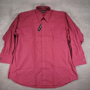 Carlos Devenezia Dress Shirt French Cuff Long Sleeve Button Up Top 17 32/33 - Picture 1 of 14