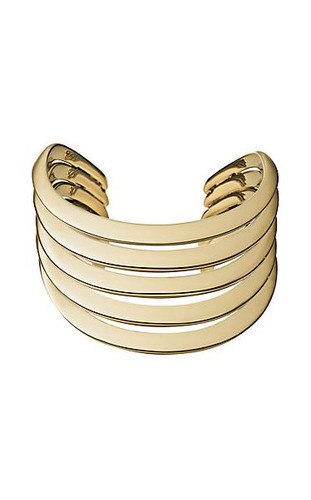 BRACCIALE NEW MICHAEL KORS DICHIARAZIONE ORO AMPIO STRATO BRACCIALE APERTO MKJ4314