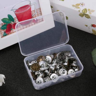 Metall Druckknöpfe 40 Set 17mm Jeans Knöpfe Kleidung Snaps Taste für Leder Jeans - Bild 1 von 4