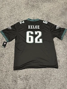 NWT Men’s Nike 2XL Jason Kelce # 62 Philadelphia Eagles Black Jersey. XXL - Picture 1 of 2