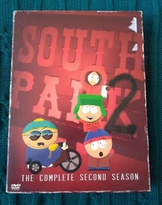 SOUTH PARK – COMPLETE SECOND SEASON – DVD, 3-DISC BOX R-4, LIKE NEW, FREE POST - Picture 1 of 2