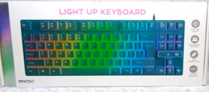 VIVITAR LIGHT UP KEYBOARD Teal - Picture 1 of 5