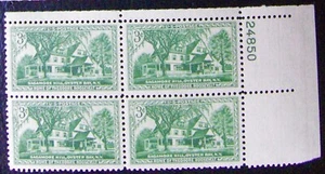 US 3¢ Stamp SC #1023 Sagamore Hill plate block MNH 1953 - Picture 1 of 1