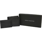 French Connection Mens FC Wallet And Cardholder Gift Set Black SALE RRP 50