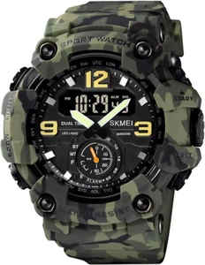 Orologio Militare Da Uomo Camouflage Sport Outdoor Impermeabile Orologi Da Polso - Foto 1 di 12