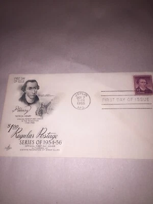 PATRICK HENRY $1 US FIRST DAY COVER 1955 - Image 1 of 3