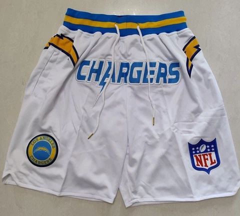 Los Angeles Chargers Summer City Football Retro Team Shorts Brand New Stitched Cover